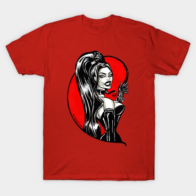 Whipcrack Mistress T-Shirt by The Art of Megan Mars